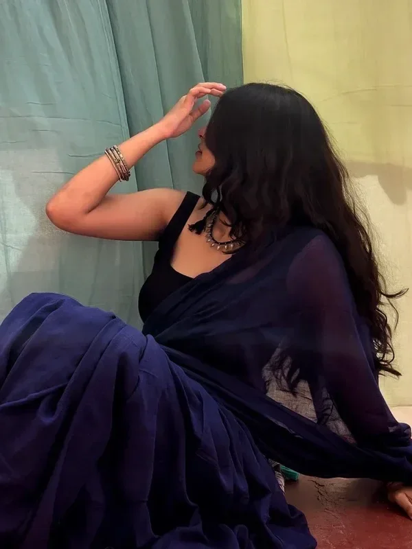 Blue Saree